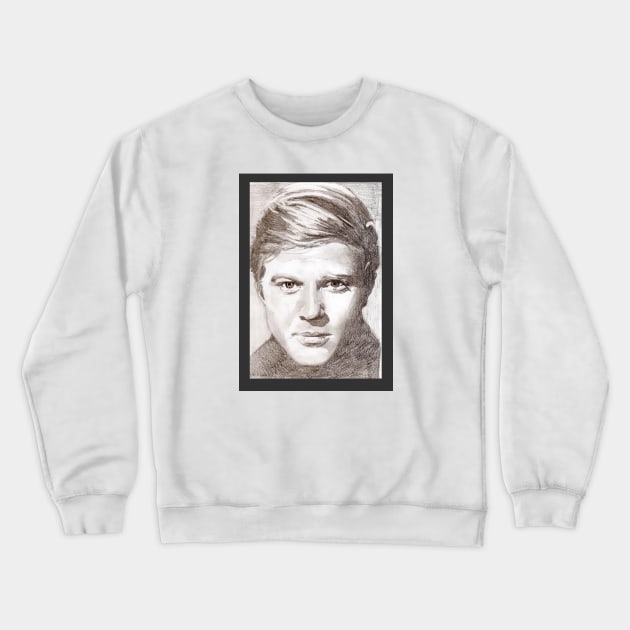 Young Robert Redford Crewneck Sweatshirt by Grant Hudson